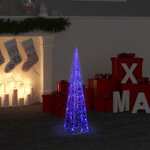 VidaXL Cono di Luce LED Decorativo Acrilico Blu 60 cm