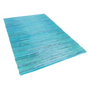 Tappeto azzurro in cotone - 140x200cm - MERSIN Beliani