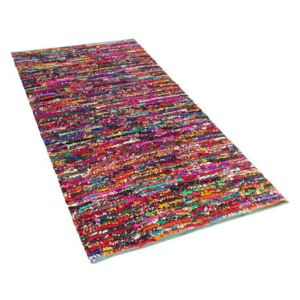 Tappeto multicolore in poliestere realizzato a mano 80x150cm BELEN Beliani