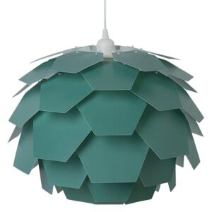 Lampadario Moderno Piccolo a Forma di Fiore in Plastica Color Verde Beliani