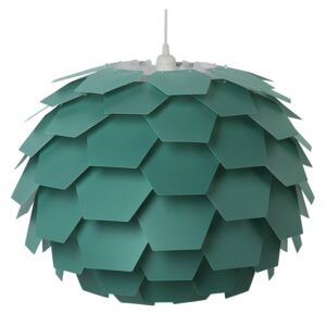 Lampadario Moderno Grande a Forma di Fiore in Plastica Color Verde Beliani