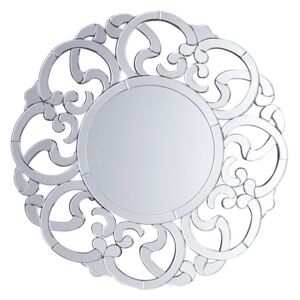 Specchio da parete in argento ø70 cm MORNAIX Beliani