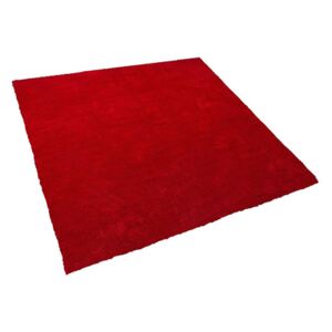 Tappeto shaggy rosso 200 x 200 cm DEMRE Beliani
