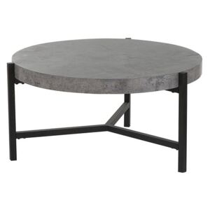 Tavolino da caffè grigio a imitazione di cemento BONITA Beliani