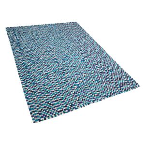 Tappeto rettangolare blu-bianco 160 x 230 cm AMDO Beliani