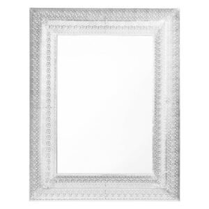 Specchio da parete 70 x 90 cm Argento PORDIC Beliani