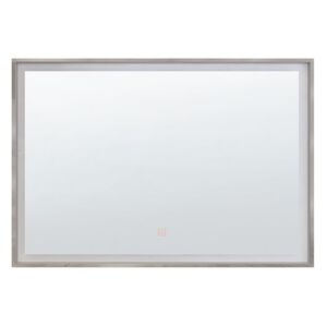 Specchio a parete a LED 60 x 80 cm ARGENS argento Beliani
