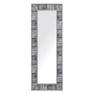 Specchio da muro rettangolare bianco e grigio ROSNOEN Beliani