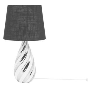 Lampada da tavolo nero/argento 65 cm VISELA Beliani