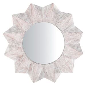 Specchio da parete tondo bianco e color rame 72cm AVADI Beliani