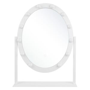 Specchio a LED bianco 50 x 60 cm ROSTRENEN Beliani