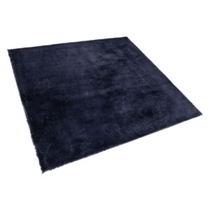 Tappeto shaggy blu scuro 200 x 200 cm EVREN Beliani