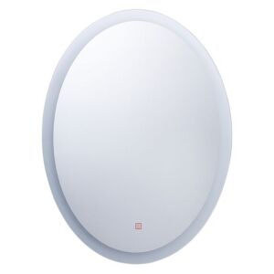 Specchio da Bagno a Parete Ovale con Illuminazione LED 60 x 80 cm Beliani