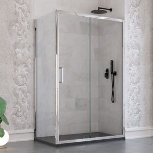 Box doccia porta scorrevole trasparente anticalcare 6mm h190cm agata