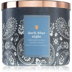 Bath & Body Works Dark Blue Night candela profumata con oli essenziali I 411 g