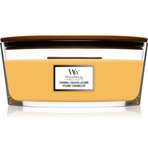 Woodwick Vanilla Musk candela profumata con stoppino in legno (hearthwick)