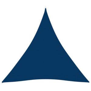 VidaXL Parasole a Vela Oxford Triangolare 5x7x7 m Blu