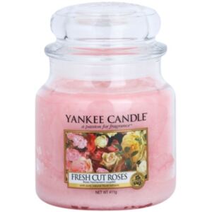 Yankee Candle Fresh Cut Roses candela profumata Classic piccola 411 g