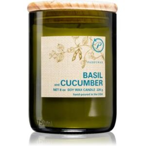 Paddywax Eco Green Basil & Cucumber candela profumata 226 g