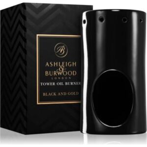 Ashleigh & Burwood London Black and Gold lampada aromatica in ceramica