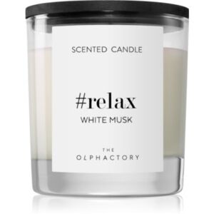 Ambientair Olphactory Black Design White Musk candela profumata (Relax) 200  g