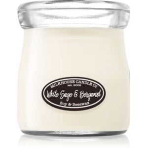 Milkhouse Candle Co. Creamery White Sage & Bergamot candela profumata Cream Jar 142 g