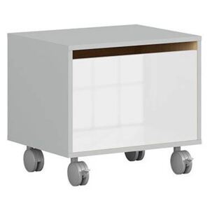 Mobile contenitore EFAP4 Quercia + grigio + bianco lucido