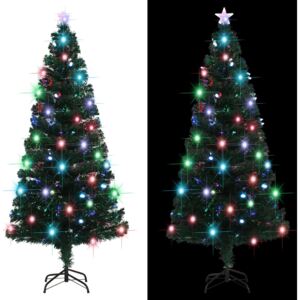 VidaXL Albero di Natale Artificiale con Supporto/LED 180 cm 220 Rami